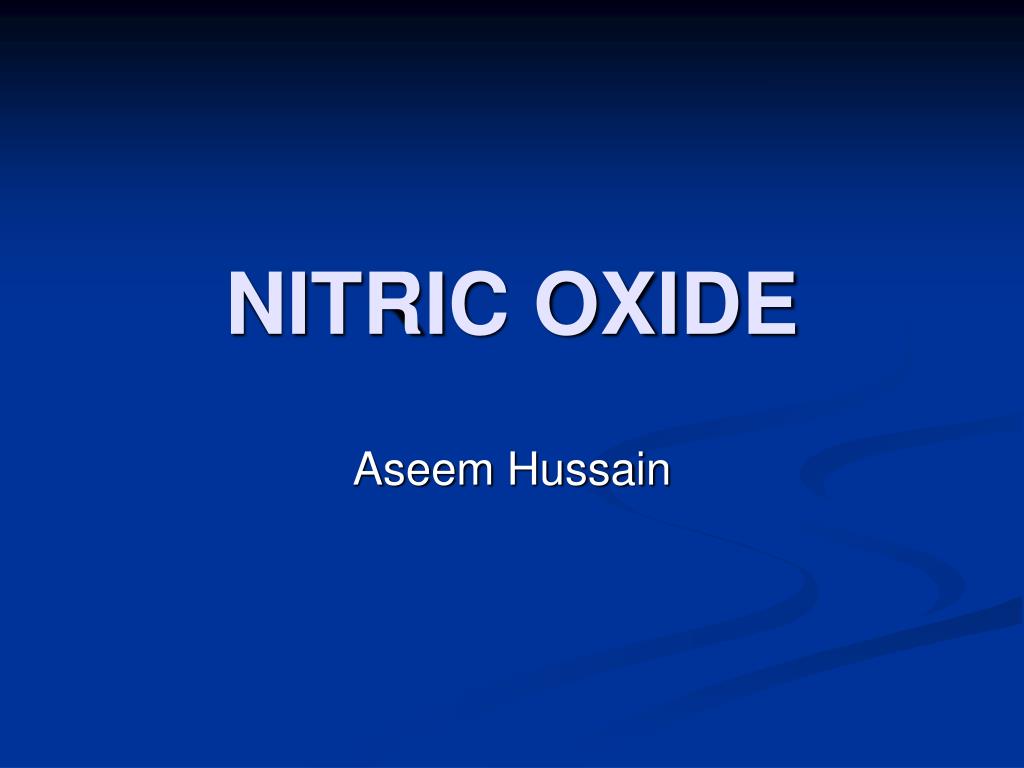 PPT NITRIC OXIDE PowerPoint Presentation, free download ID4449459