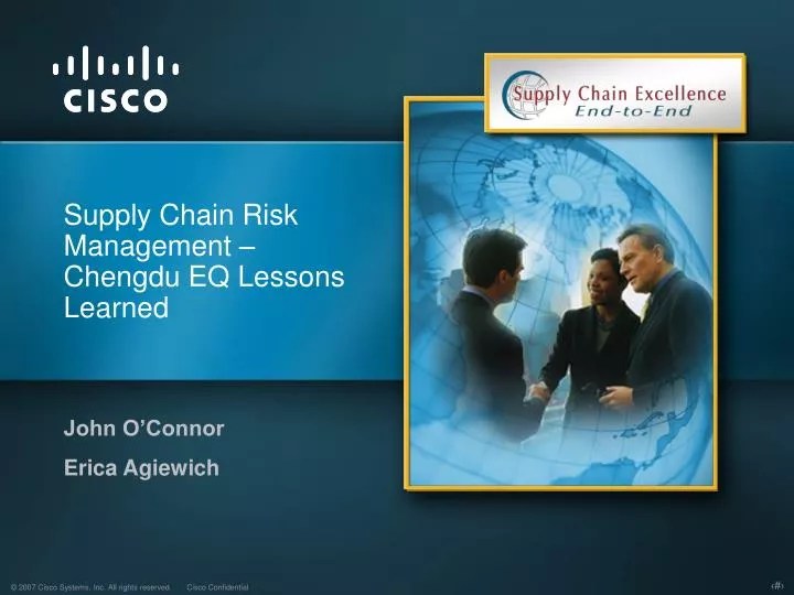 PPT Supply Chain Risk Management Chengdu EQ Lessons Learned