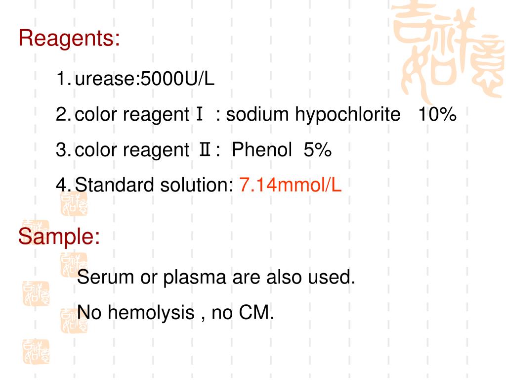 PPT Determination of Urea (BUN) in serum PowerPoint Presentation