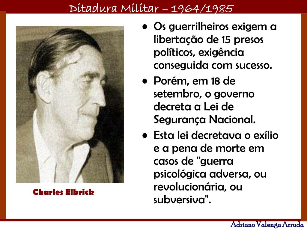 PPT Ditadura Militar no Brasil PowerPoint Presentation, free download