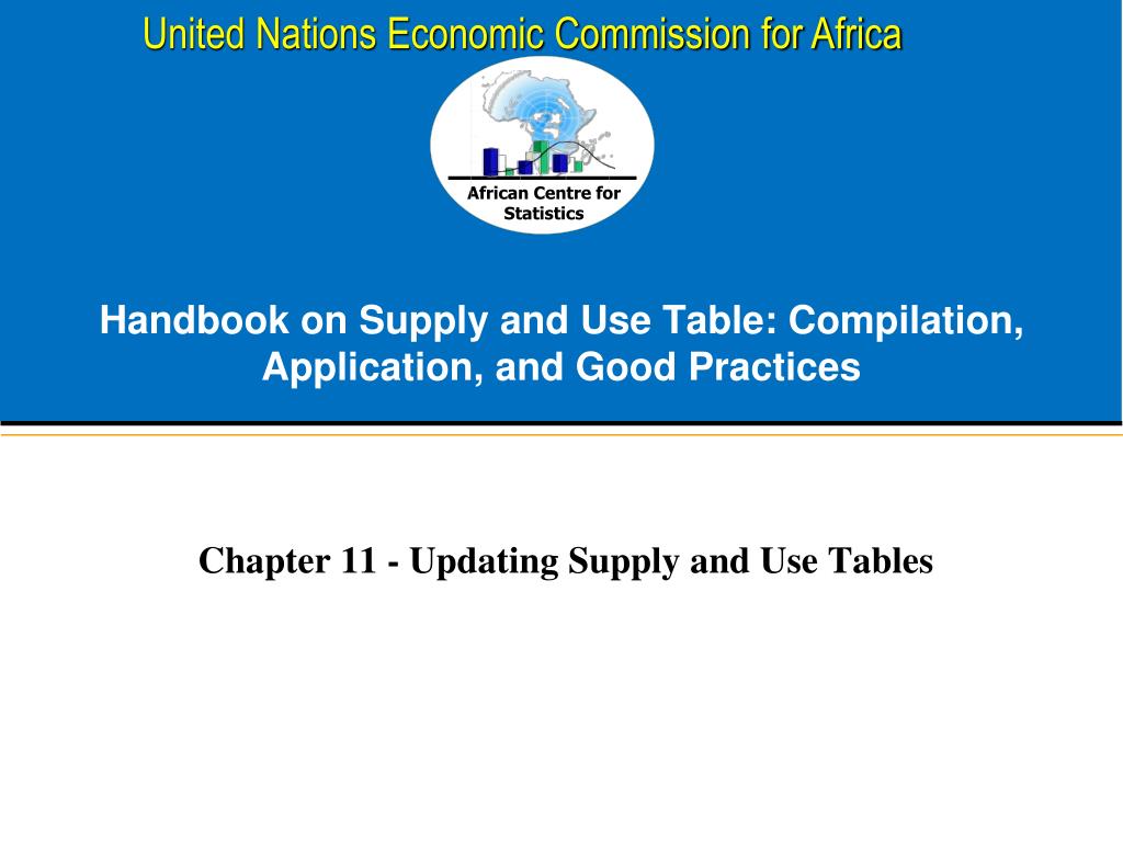 PPT Handbook on Supply and Use Table Compilation, Application, and