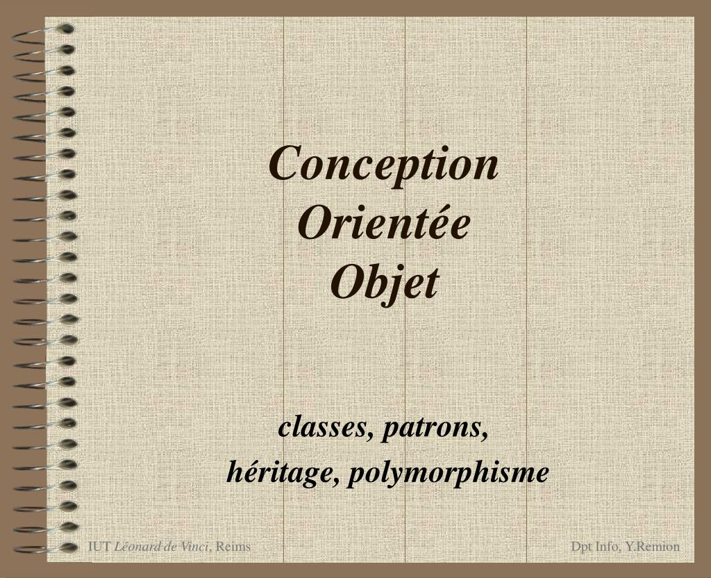PPT Conception Orientée Objet PowerPoint Presentation, free download ID4455661
