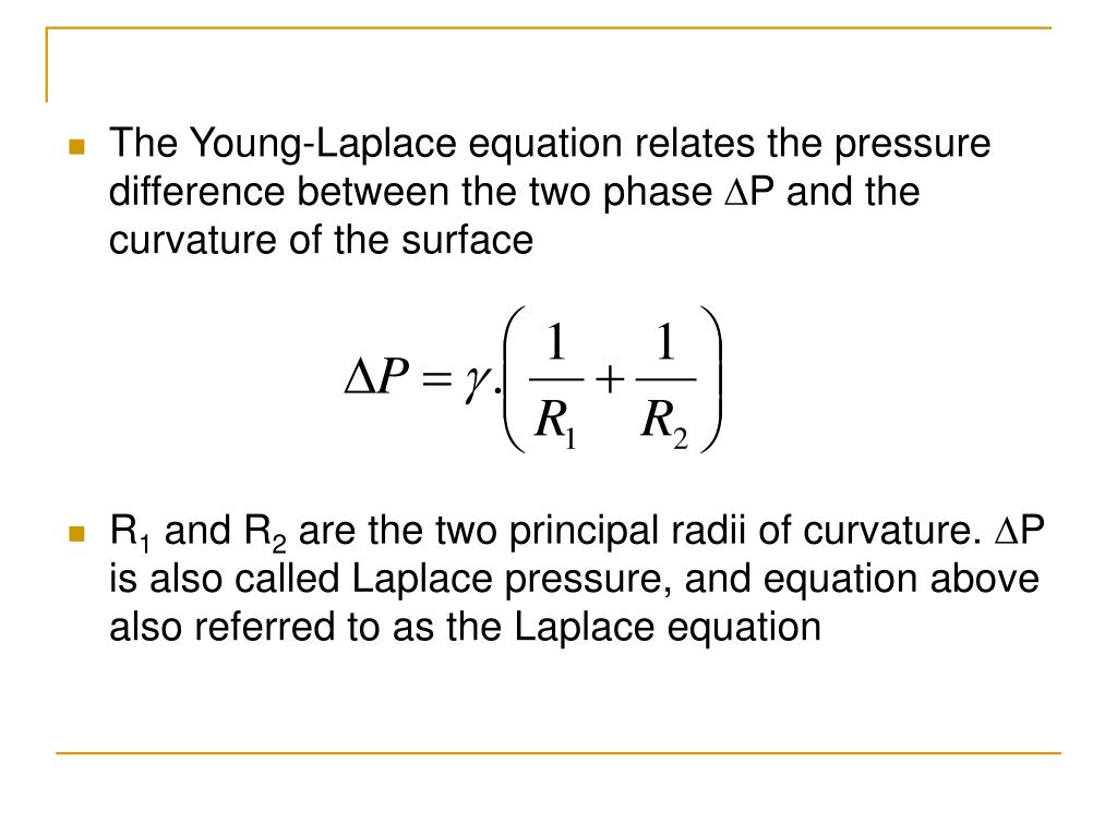 Law Of Laplace Equation
