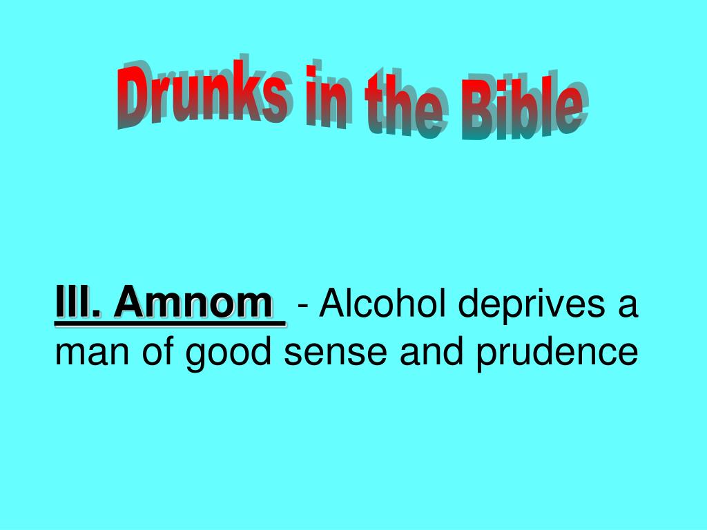 PPT Drunks in the Bible PowerPoint Presentation, free download ID
