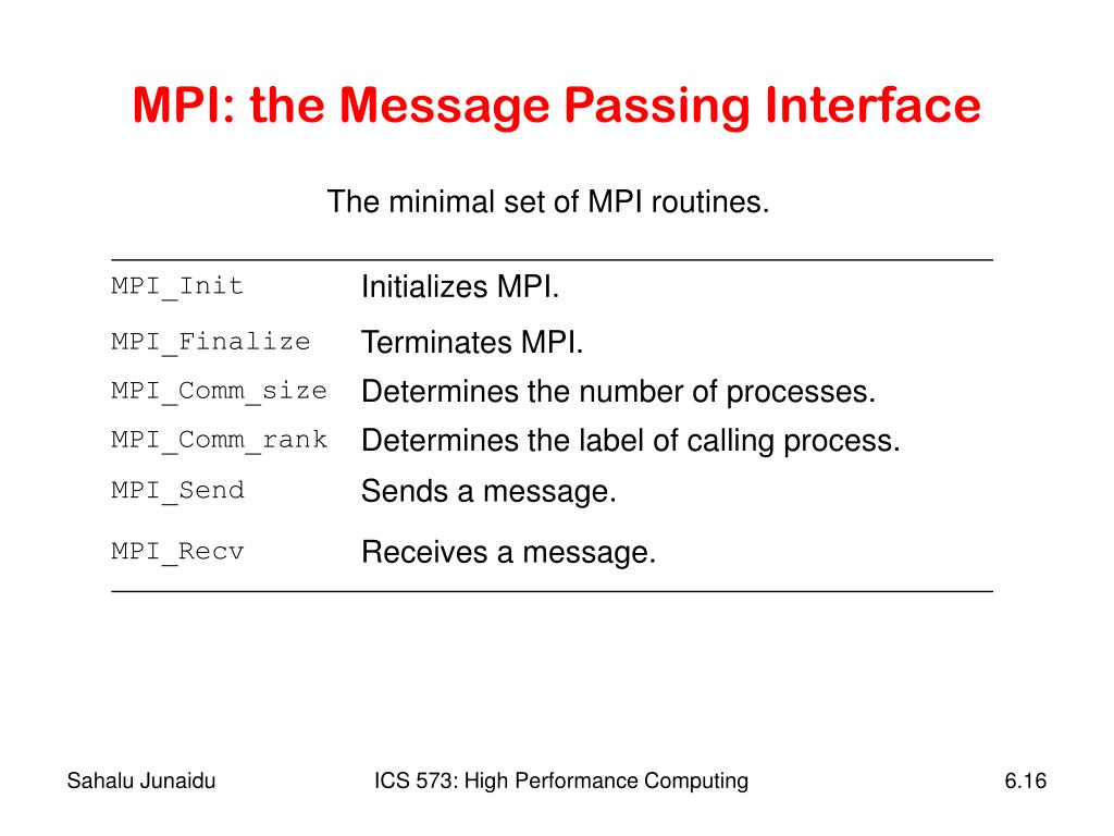 PPT Programming Using the Message Passing Paradigm PowerPoint