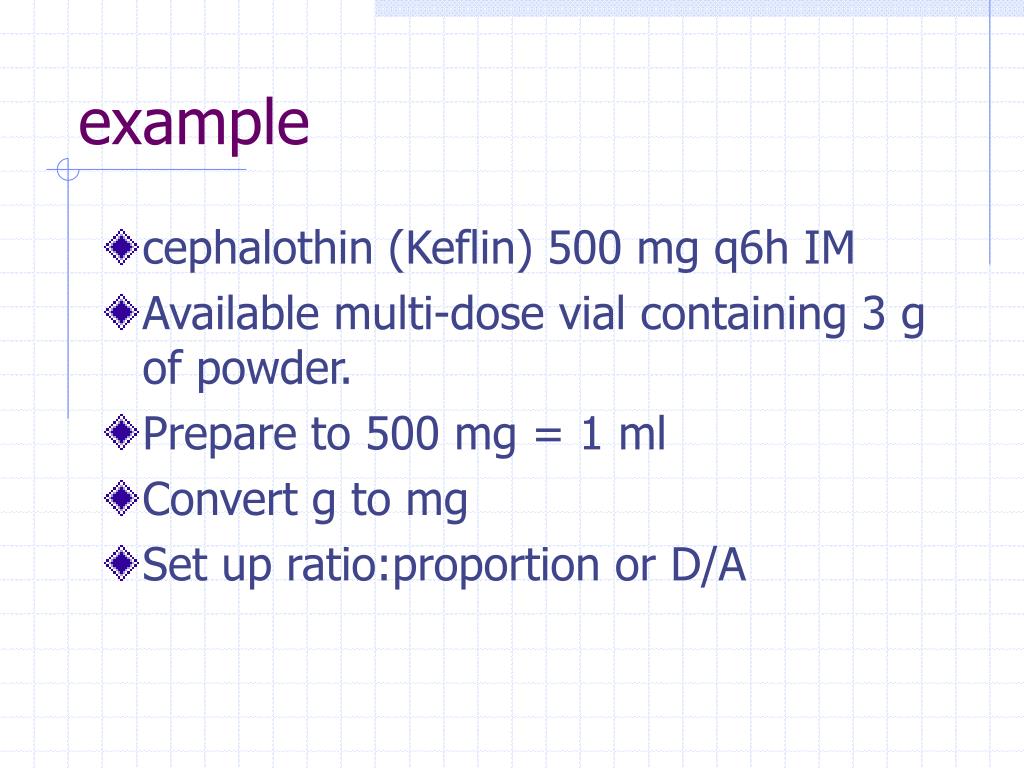 PPT Calculation of parenteral dosages of medication PowerPoint