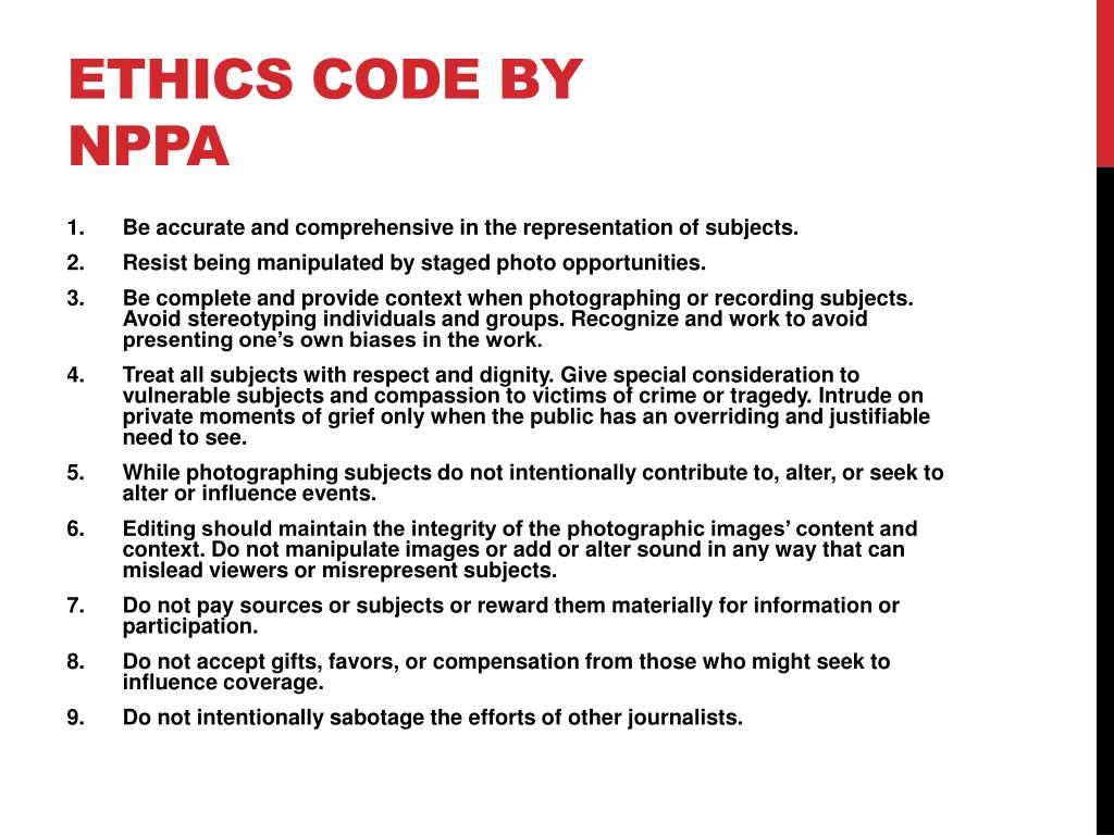 PPT PhotoJournalism Purpose Categories Ethics PowerPoint