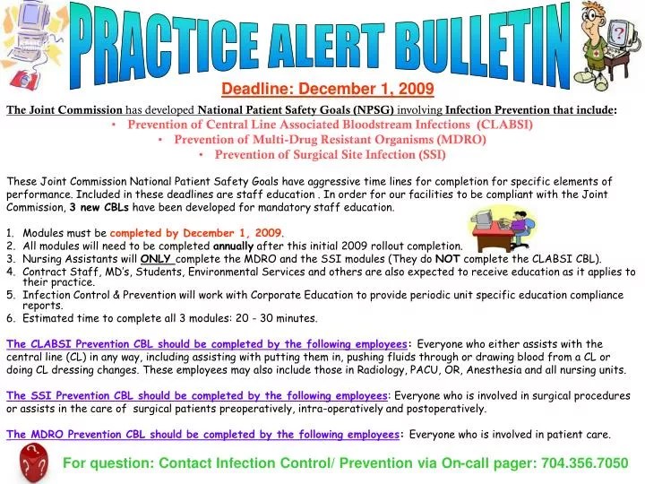 PPT PRACTICE ALERT BULLETIN PowerPoint Presentation, free download