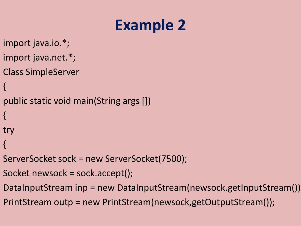 PPT CLIENTSERVER PROGRAMMING IN JAVA PowerPoint Presentation, free