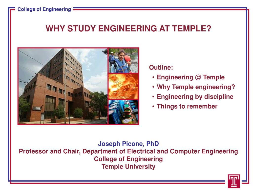 PPT WHY STUDY ENGINEERING AT TEMPLE? PowerPoint Presentation, free