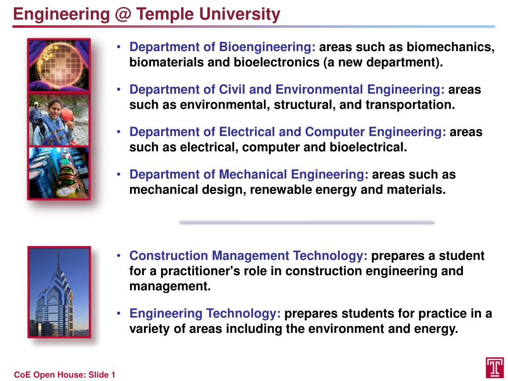 PPT WHY STUDY ENGINEERING AT TEMPLE? PowerPoint Presentation, free
