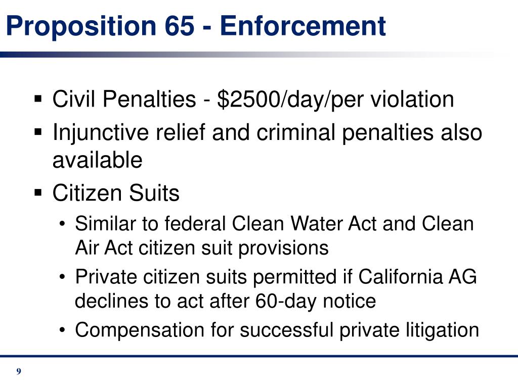 PPT Proposition 65 PowerPoint Presentation, free download ID4465244