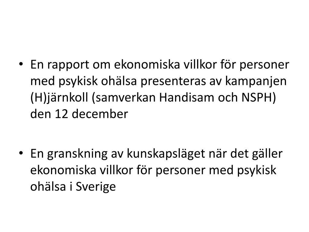 PPT Psykisk ohälsa och fattigdom regel eller undantag? PowerPoint