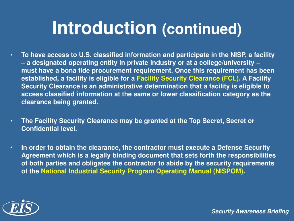 PPT Security Awareness Briefing & Annual Security Awareness Refresher