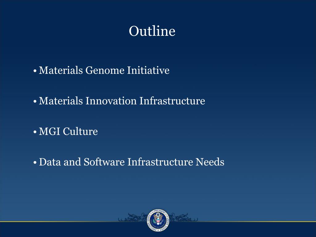 PPT The Materials Genome Initiative and Materials Innovation