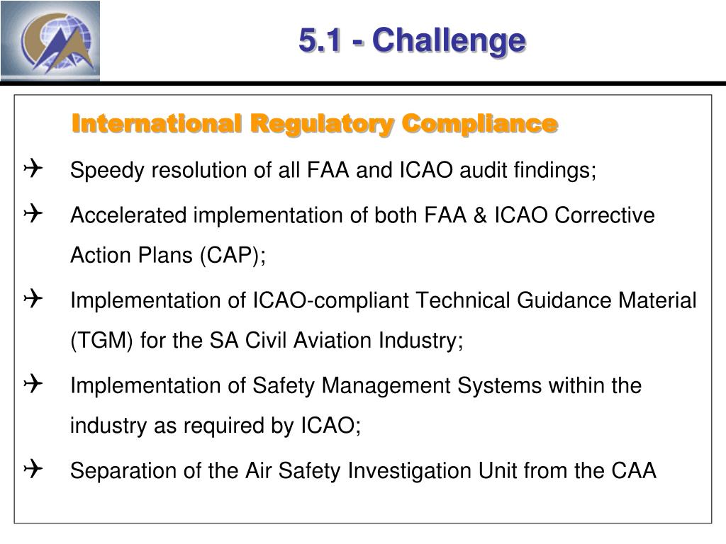 PPT SOUTH AFRICAN CIVIL AVIATION AUTHORITY (SACAA) PowerPoint