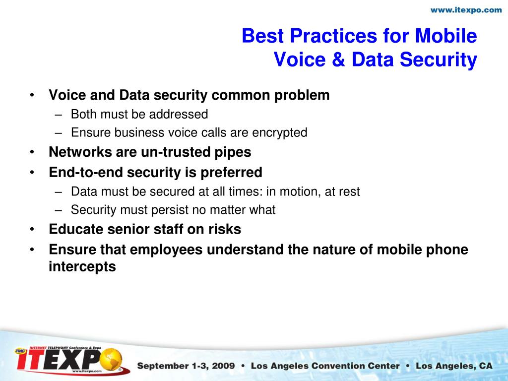 PPT Secure Voice Communications The Missing Piece in Mobile Security