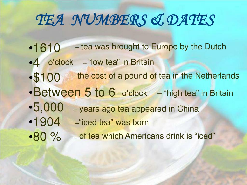 PPT THE ART OF TEA PowerPoint Presentation, free download ID4472139