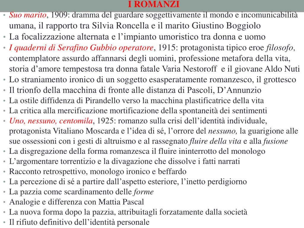 PPT LUIGI PIRANDELLO Pagg. 690800 PowerPoint