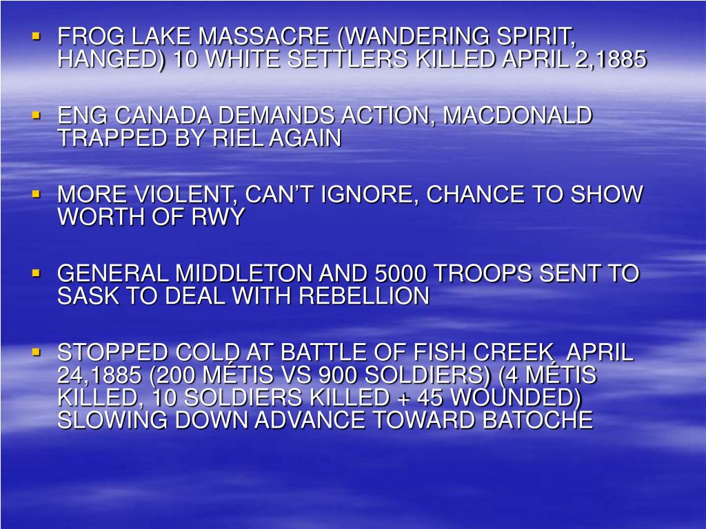 PPT SECOND RIEL REBELLION PowerPoint Presentation, free download ID