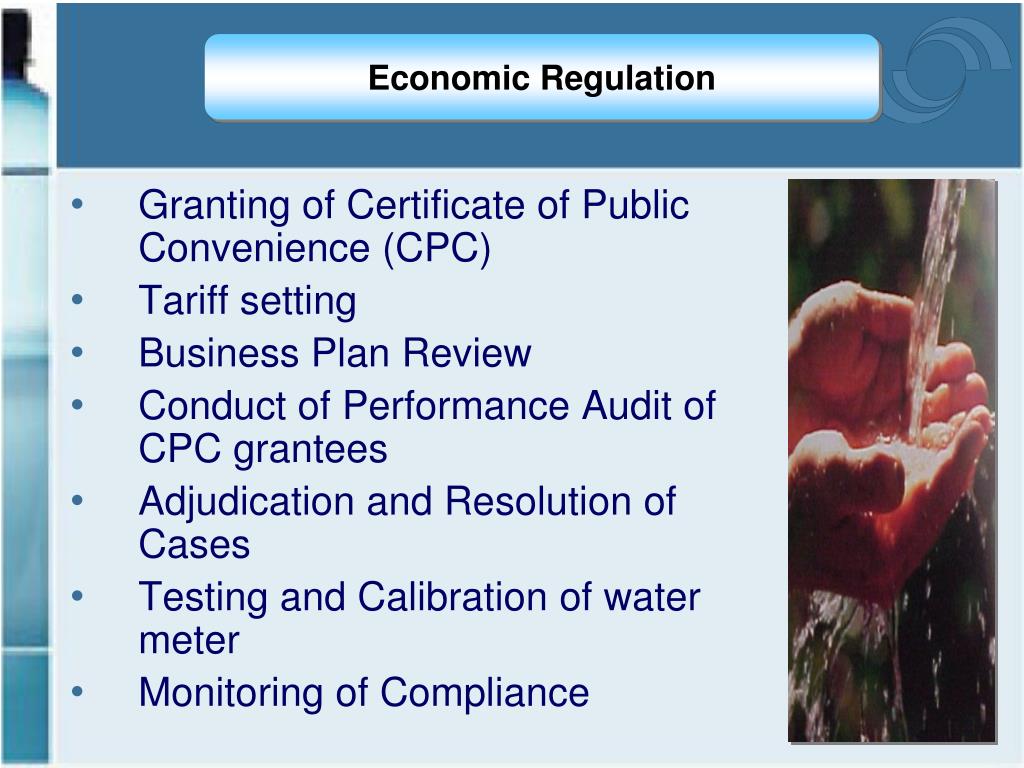 PPT Economic Regulation of Philippine Water Utilities PowerPoint