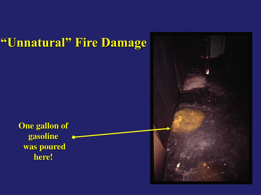 PPT Fire and Arson Investigation Fire Patterns associated with