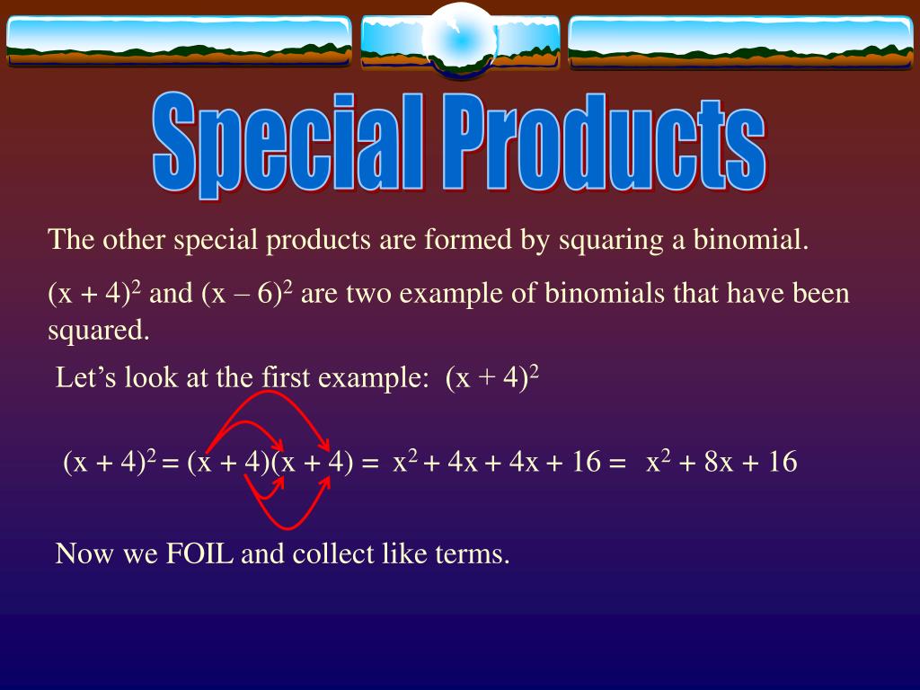 PPT Special Products of Polynomials PowerPoint Presentation, free