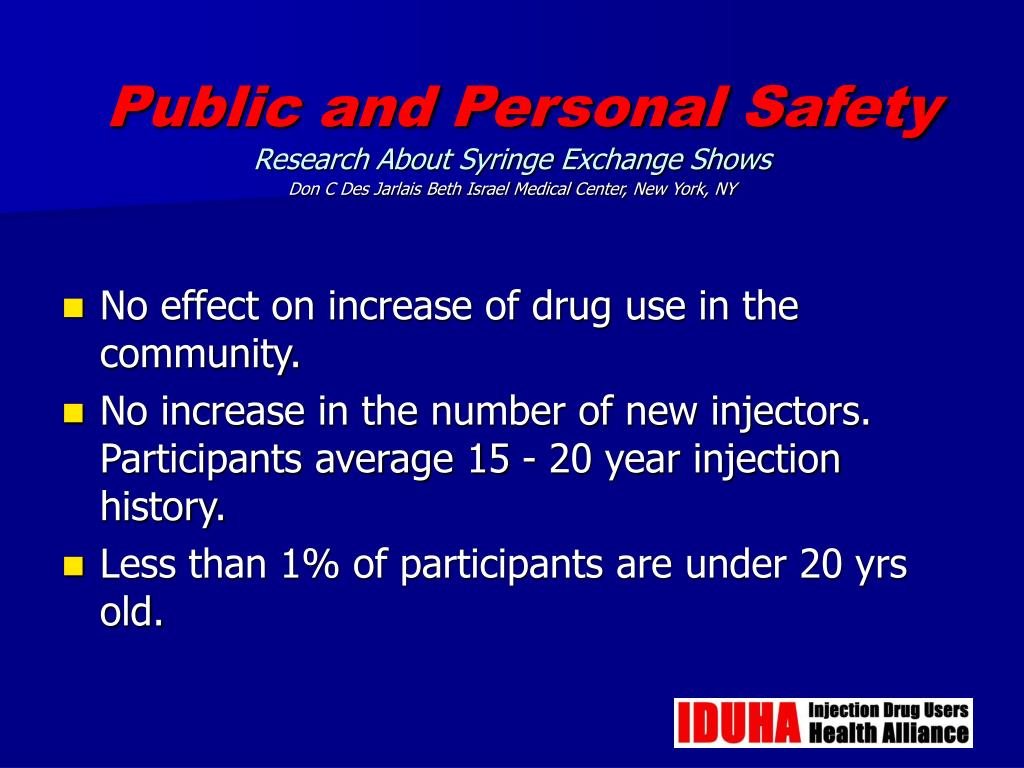 PPT Overview of Syringe Exchange Programs PowerPoint Presentation