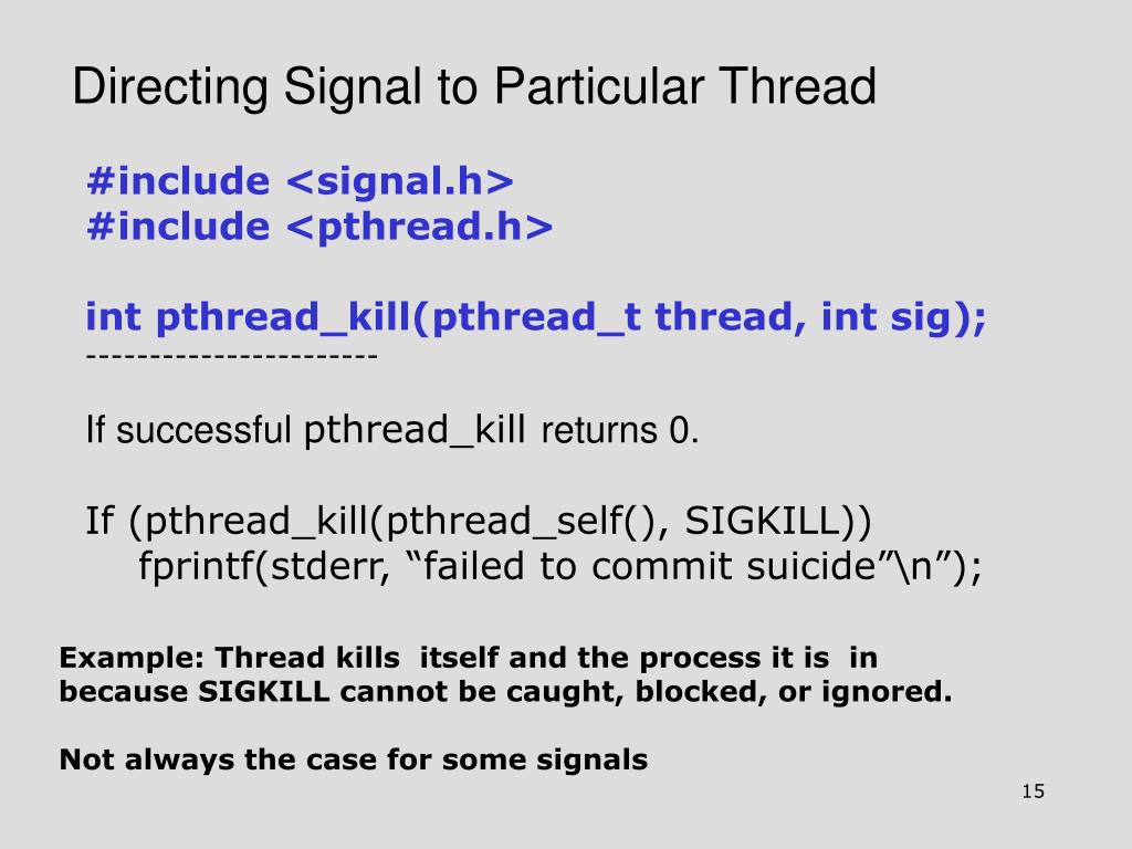 PPT Signal Handling and Threads PowerPoint Presentation, free download ID4479645