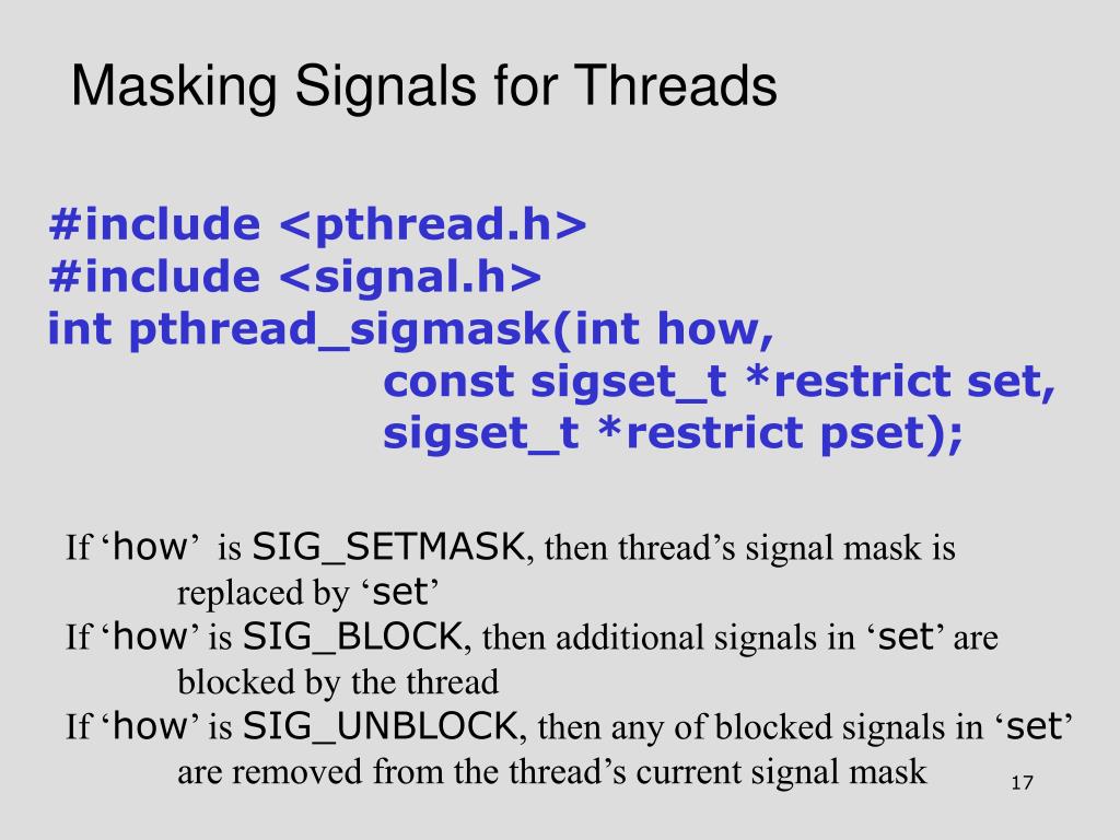 PPT Signal Handling and Threads PowerPoint Presentation, free download ID4479645