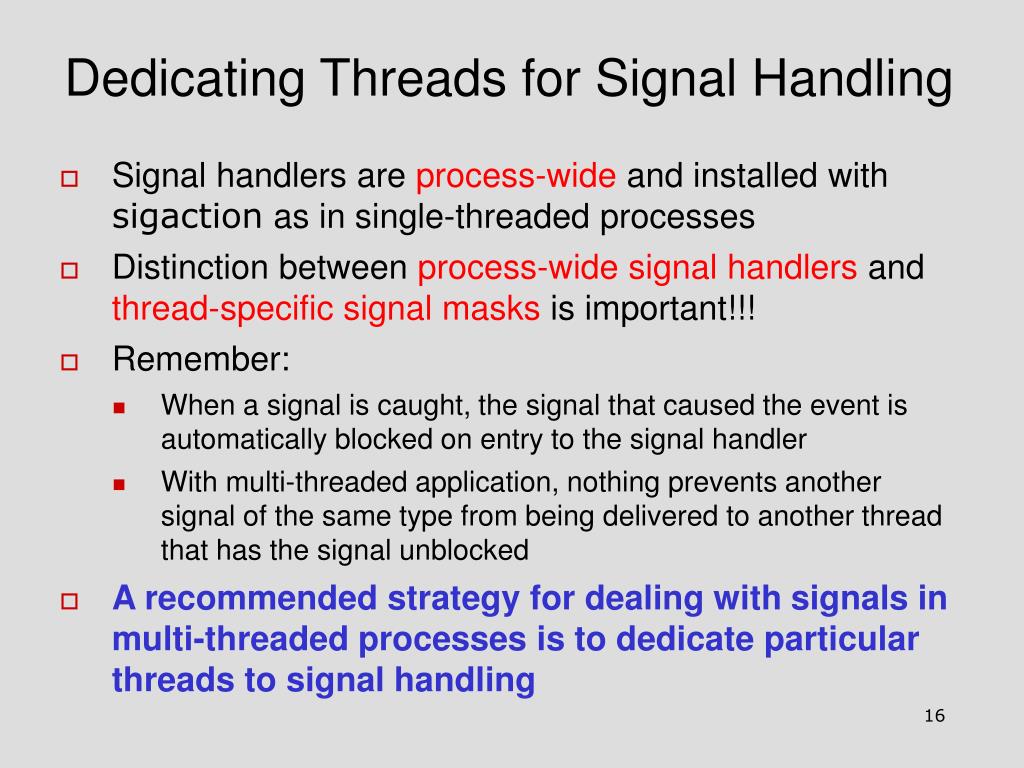 PPT Signal Handling and Threads PowerPoint Presentation, free download ID4479681