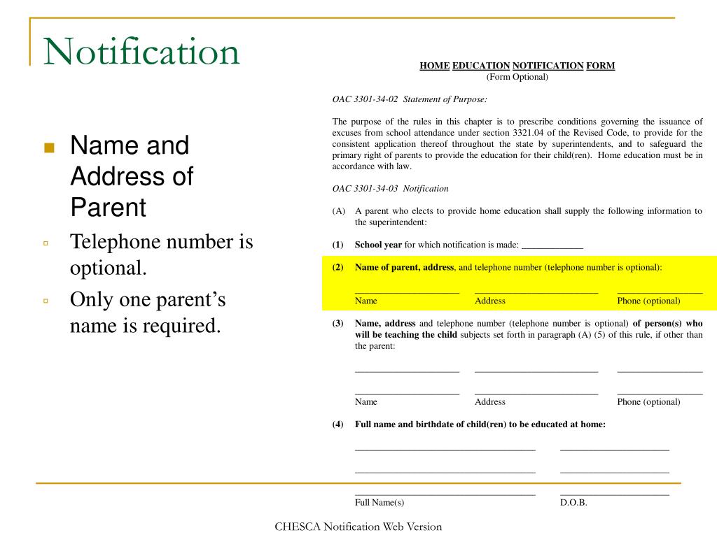 PPT Ohio Home Education Regulations PowerPoint Presentation, free download ID4479698