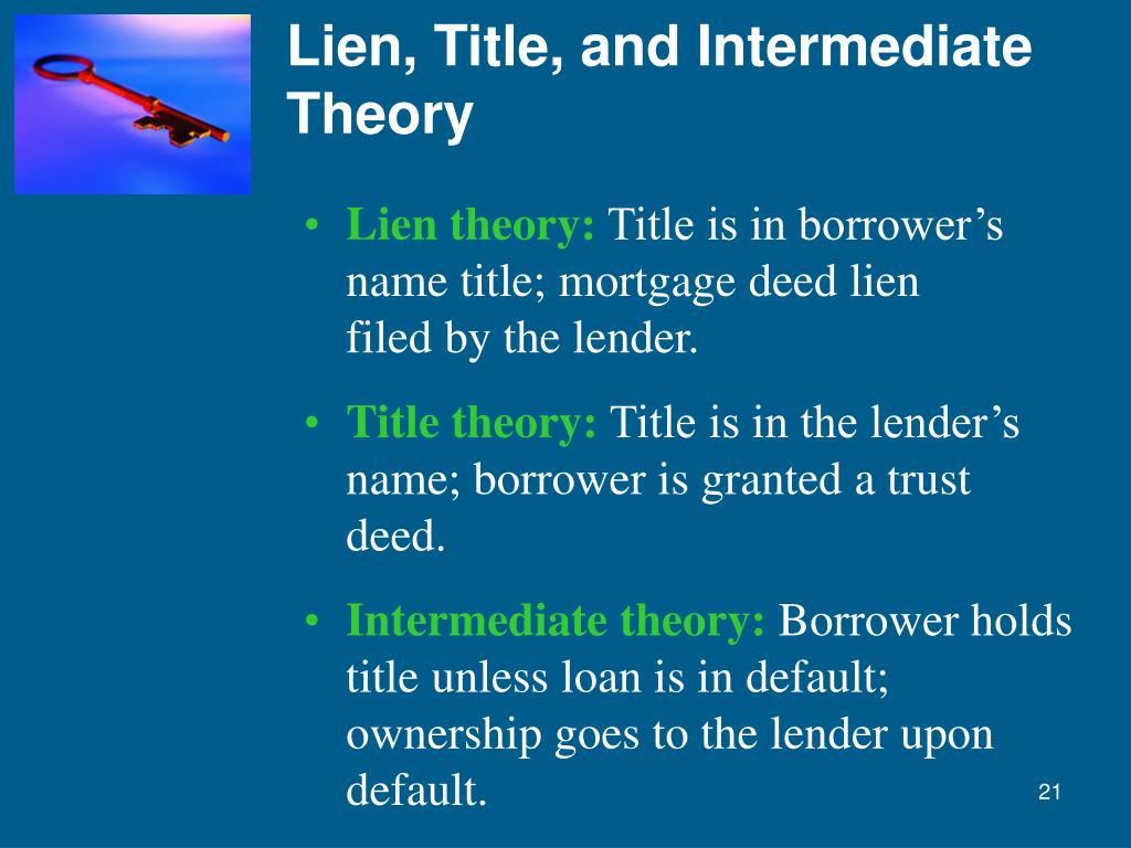 PPT 2. The Business of Foreclosure In this module Mortgage theory