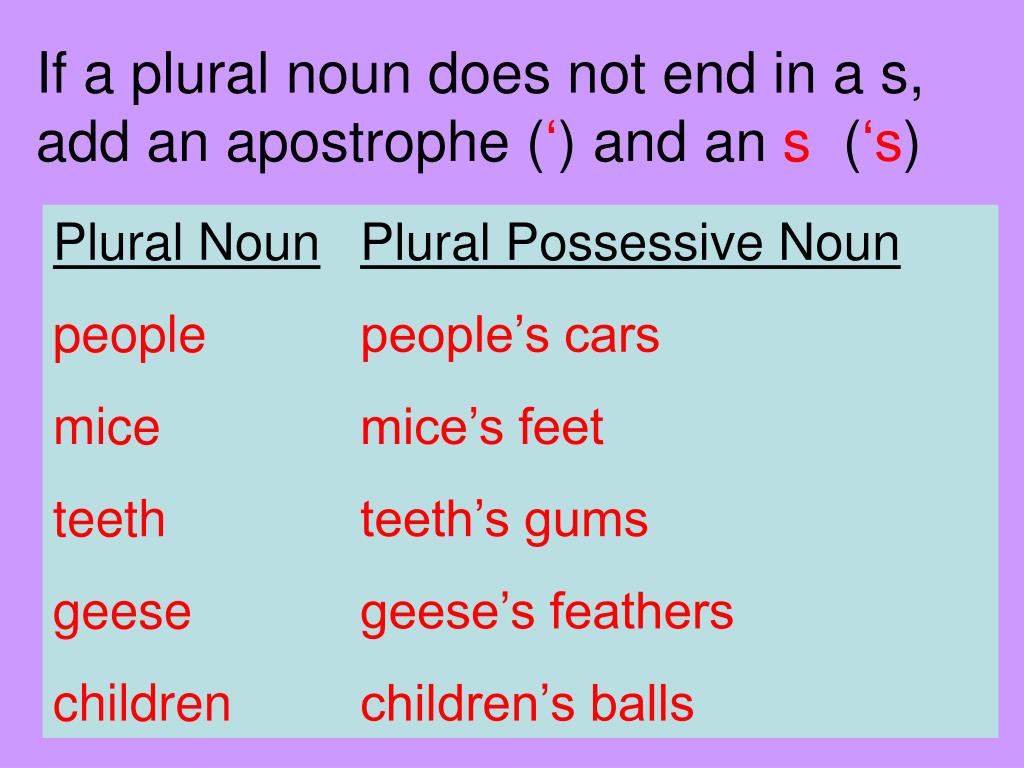 PPT - Plural Possessive Nouns PowerPoint Presentation, free download
