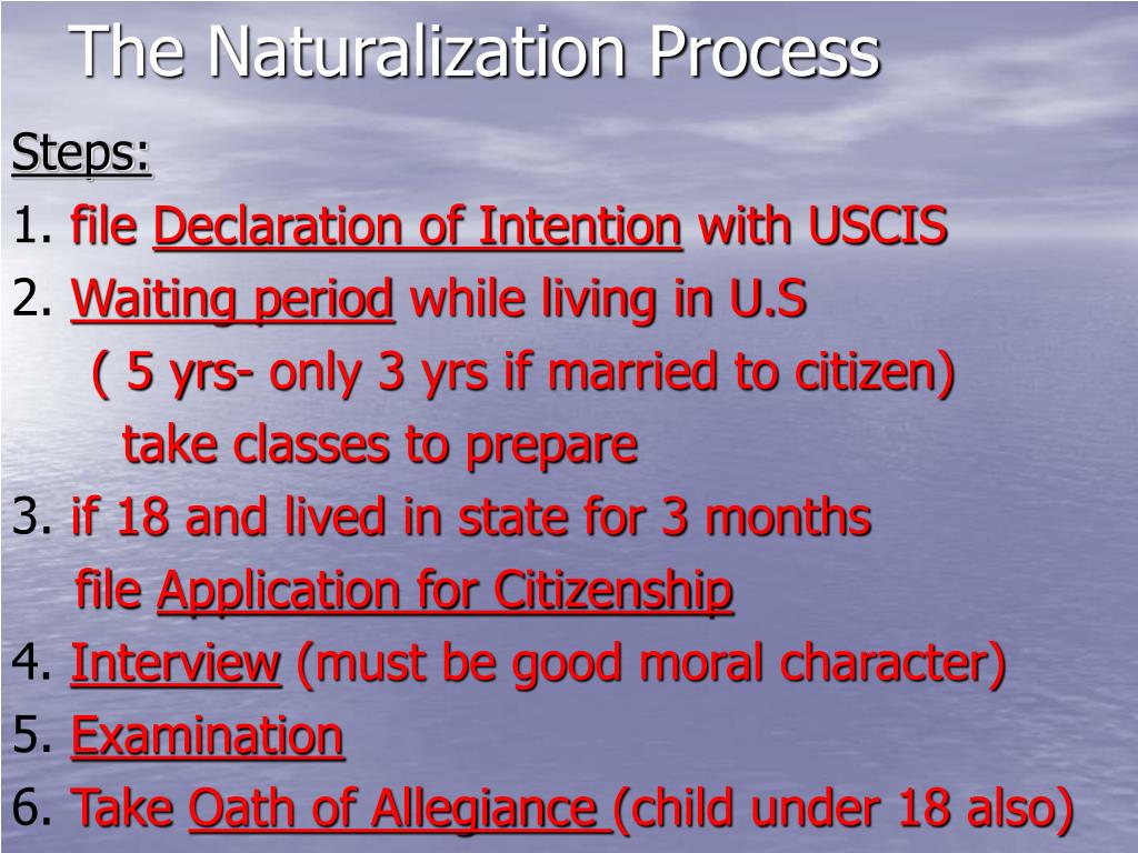 PPT Chapter 1, Section 2 The Path to Citizenship PowerPoint