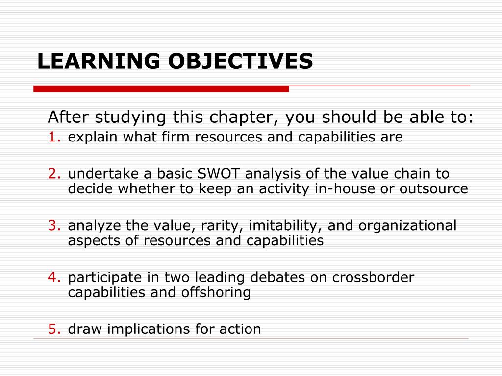 case study learning objectives
