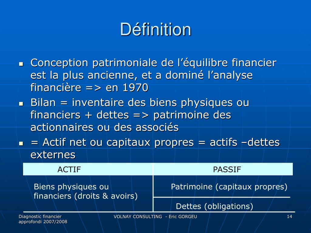 PPT Tableau des flux de trésorerie (OEC) PowerPoint