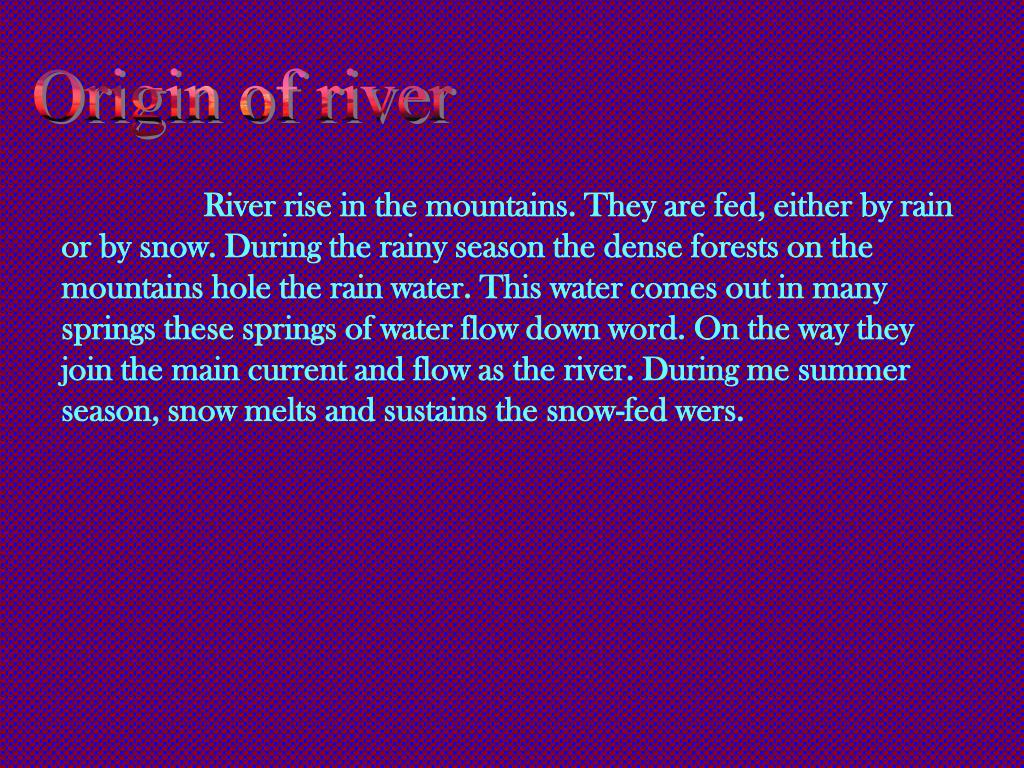 PPT RIVER PowerPoint Presentation, free download ID4486348