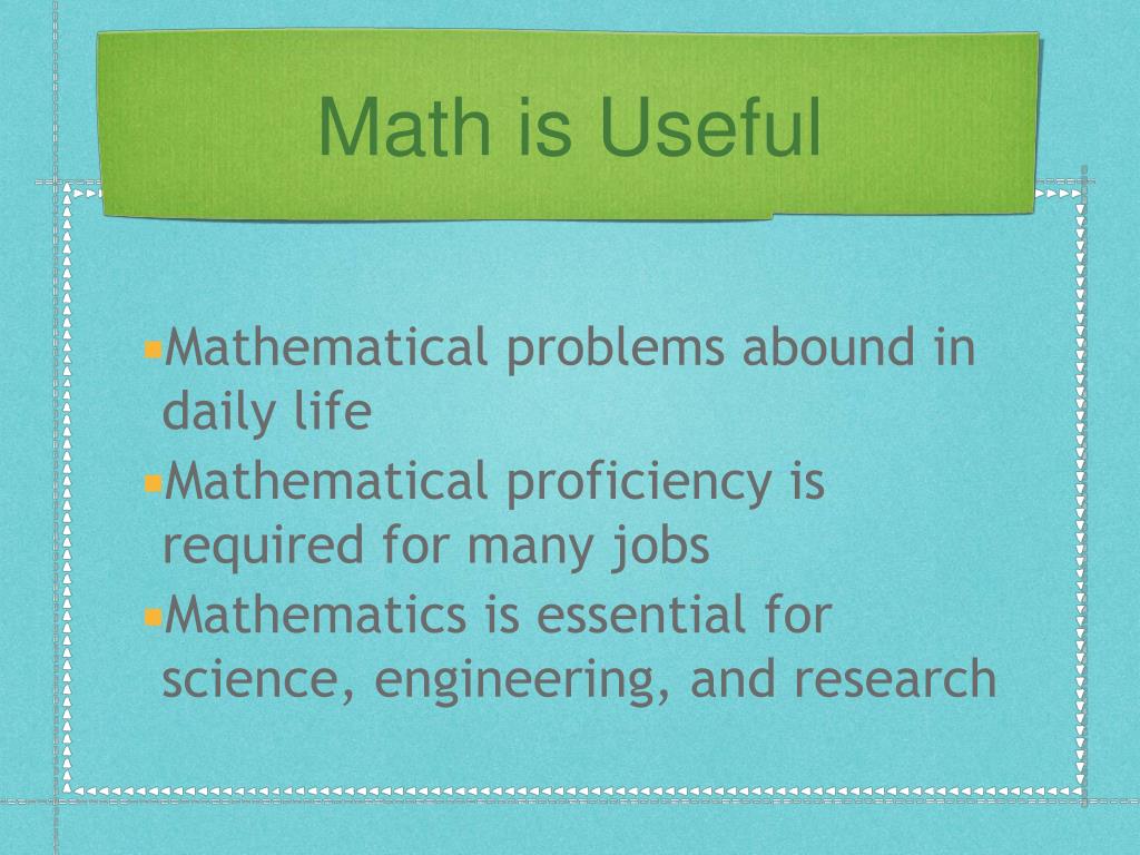 PPT Why Learn Math? PowerPoint Presentation, free download ID4487101