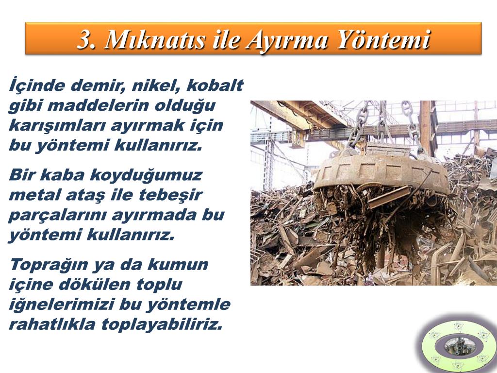 PPT KARIŞIMLARI AYIRMA YÖNTEMLERİ PowerPoint Presentation, free