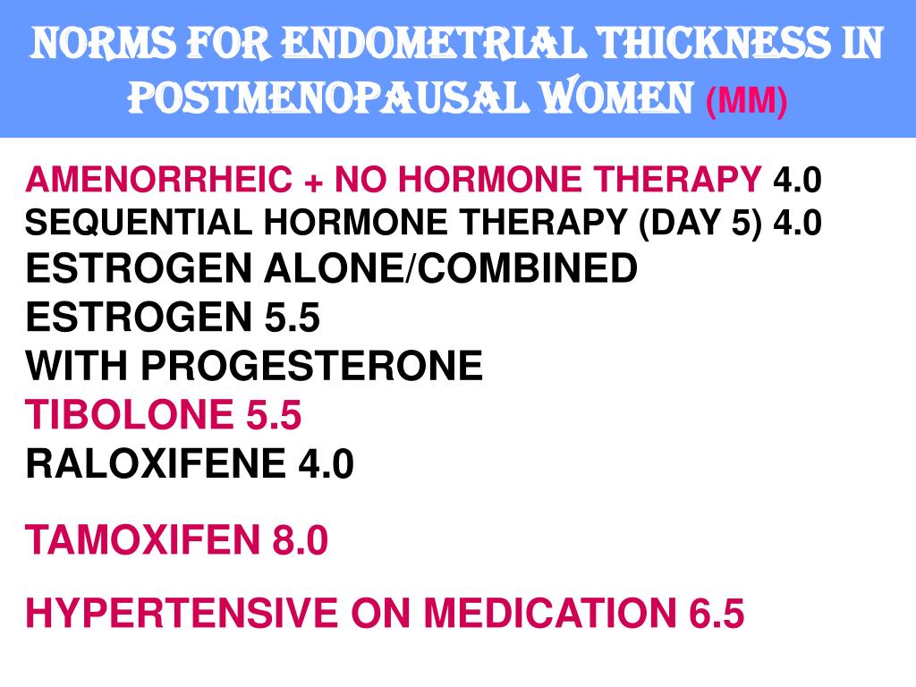 PPT POSTMENOPAUSAL ENDOMETRIUM PowerPoint Presentation, free download ID4491436