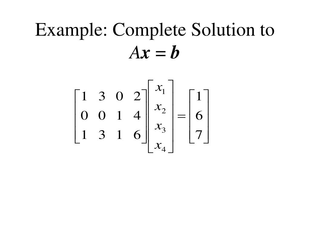 PPT Lecture 10 Dimensions, Independence, Basis and Complete Solution of Linear Systems