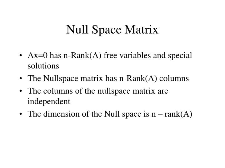PPT Lecture 10 Dimensions, Independence, Basis and