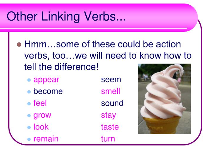 PPT Linking Verbs PowerPoint Presentation ID4492267