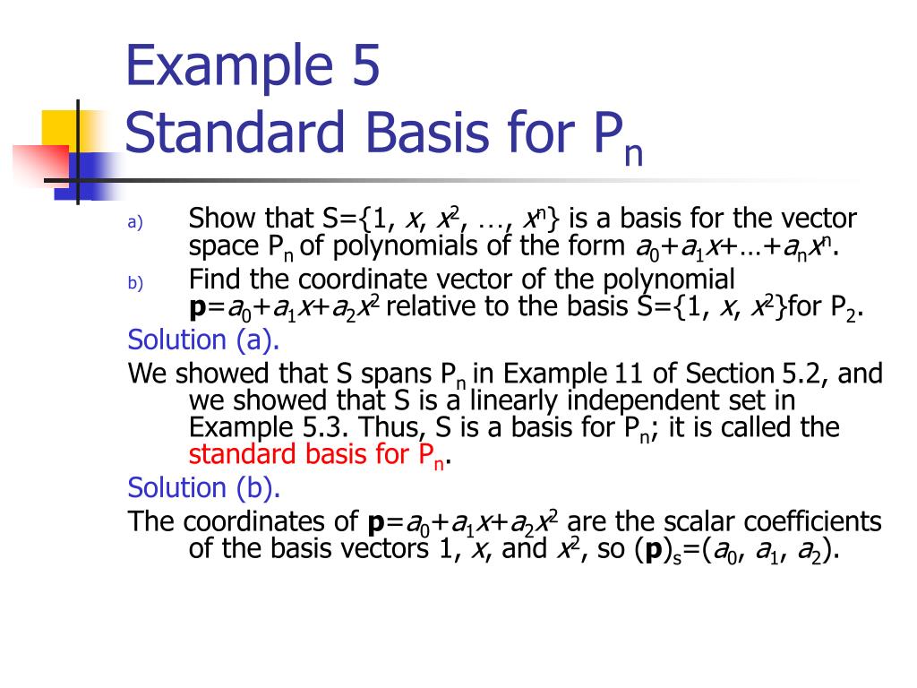 PPT 5.4 Basis And Dimension PowerPoint Presentation, free download