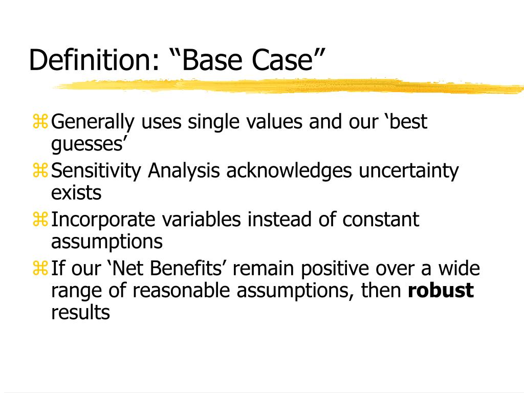 PPT Sensitivity Analysis and Uncertainty PowerPoint Presentation