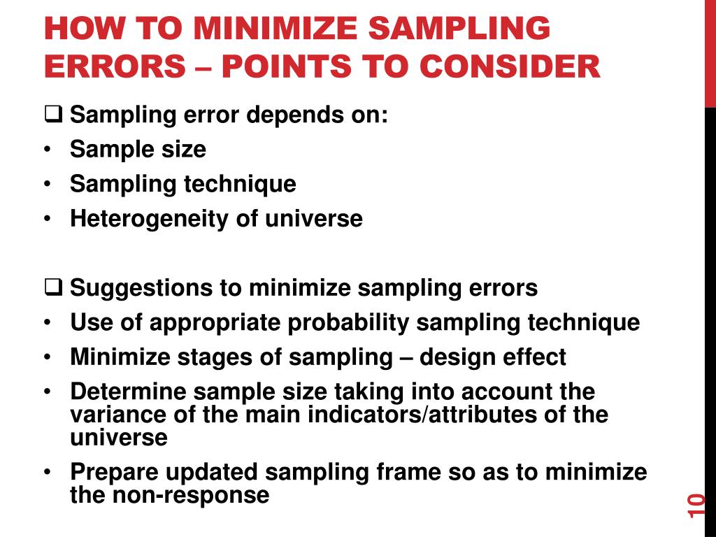 PPT Sampling and NonSampling Errors Issues to Consider PowerPoint