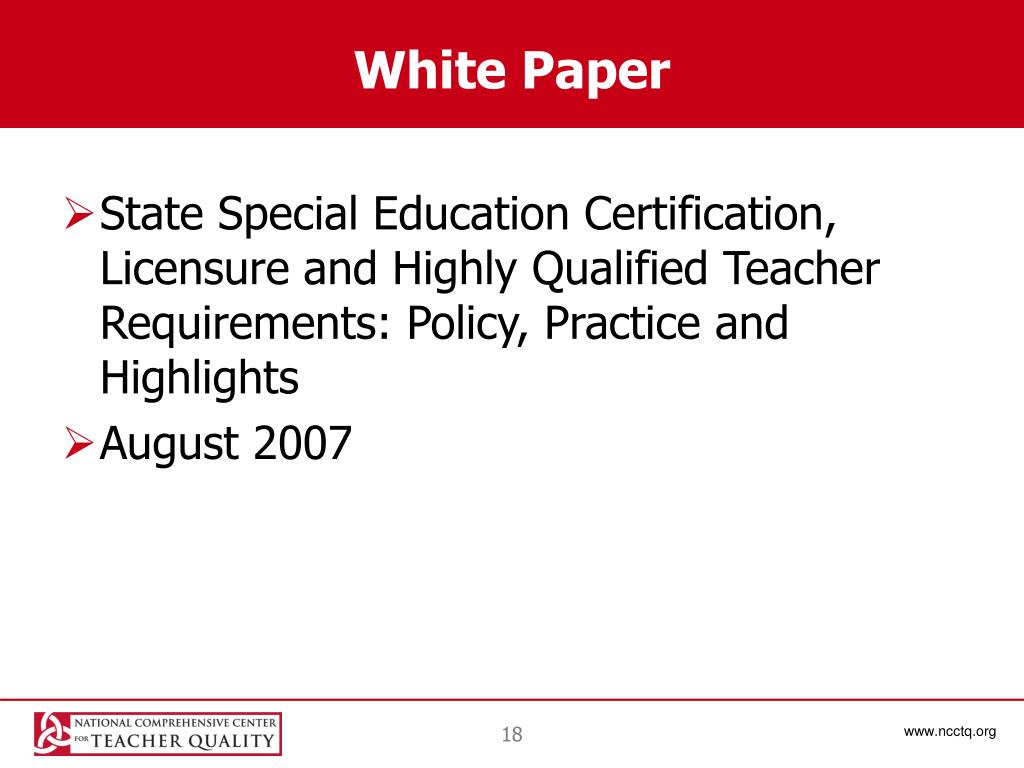 PPT Special Education Teacher Certification and Highly Qualified