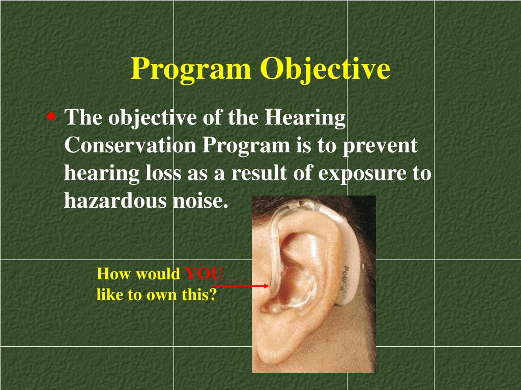 PPT Hearing Conservation Program PowerPoint Presentation, free
