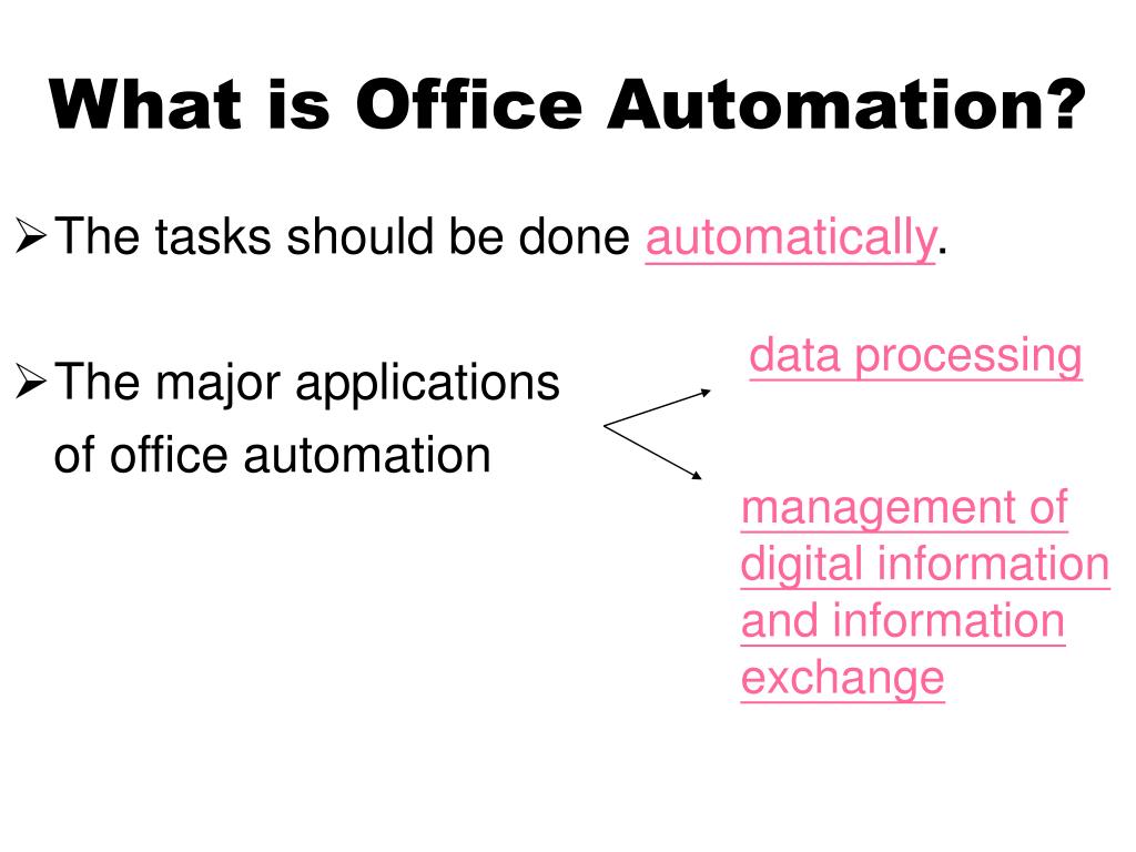 PPT Introduction to Office Automation PowerPoint Presentation, free